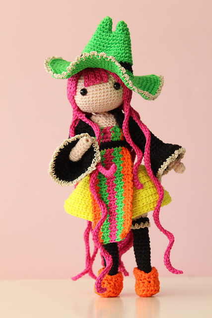 Neon Witch Amigurumi Vi