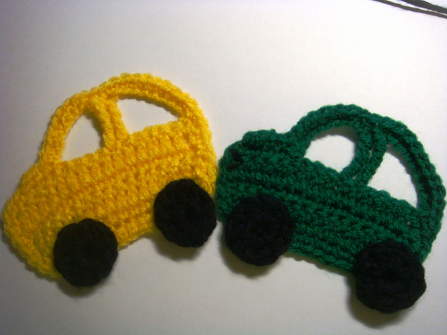 Baby Bib with Car Applique