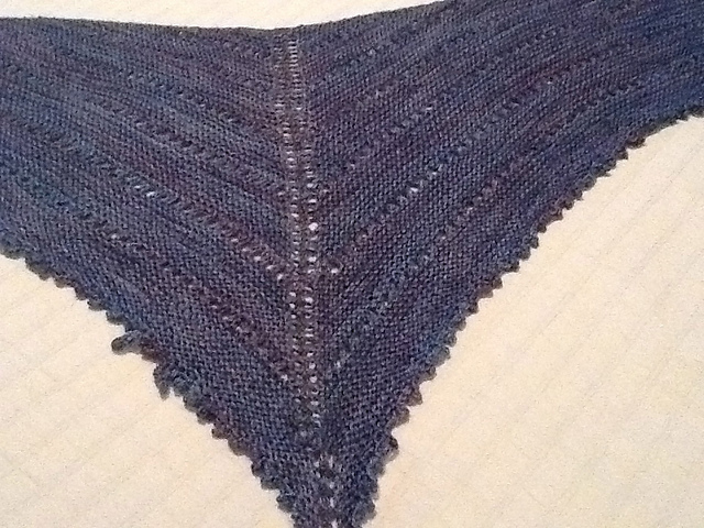 Simple Three's Shawl