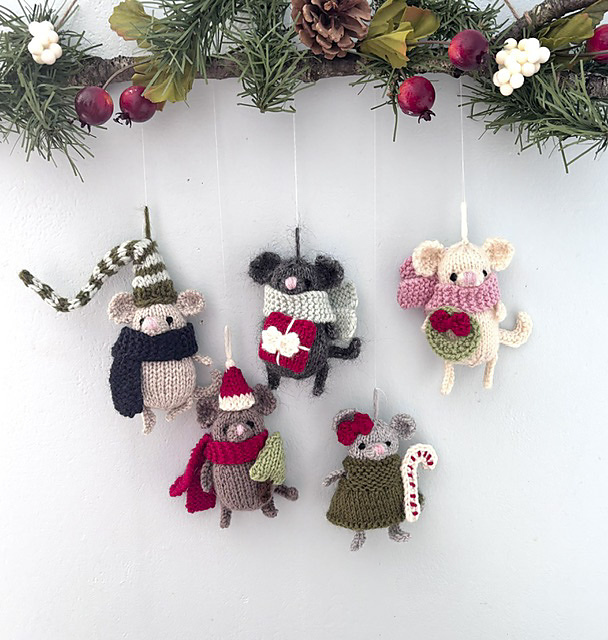 Mouse Christmas Ornaments