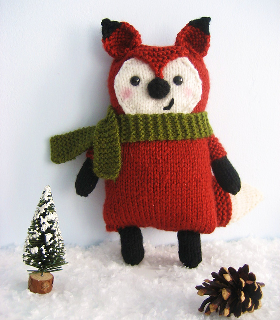 Knit Little Fox Amigurumi