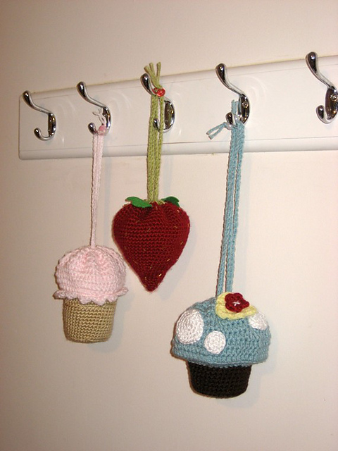 Amigurumi Drawstring Purses Set