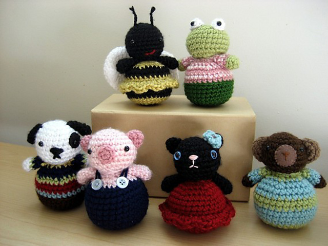 Roly-Poly Animal Amigurumi Set