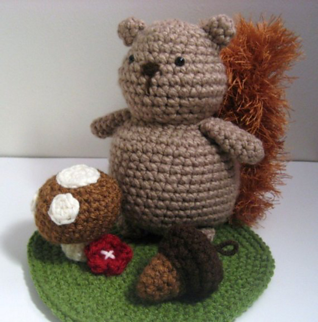 Squirrel and Woodland Amigurumi Playset