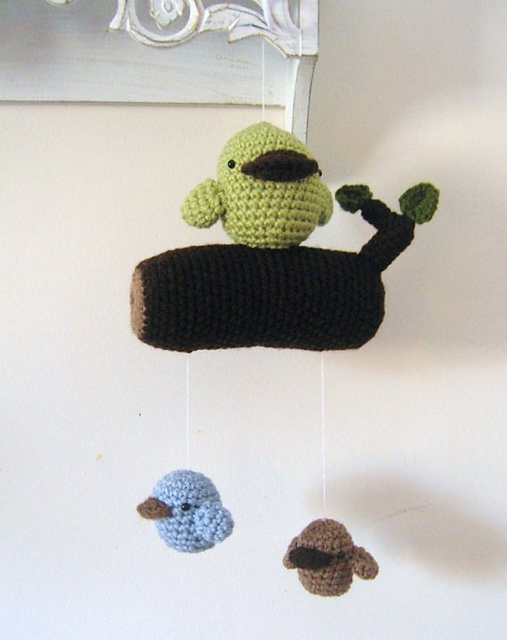 Amigurumi Bird Mobile