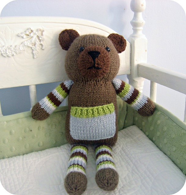 Knit Pocket Bear