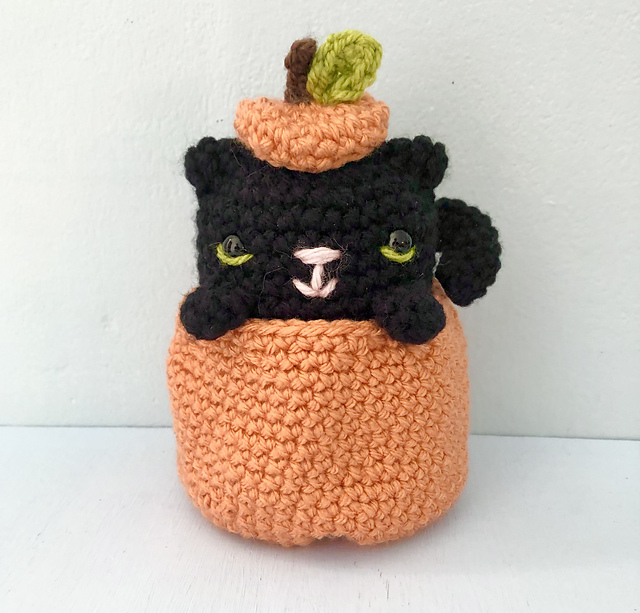 Cat in a Pumpkin