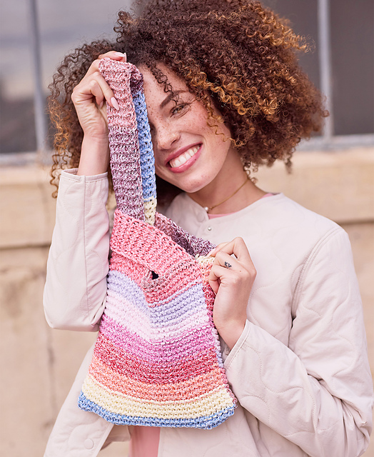 Candy Stripe Knot Bag