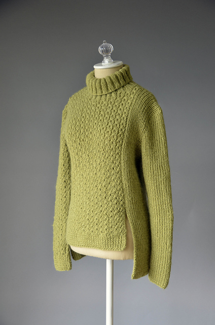 Eyelet and Rib Pullover