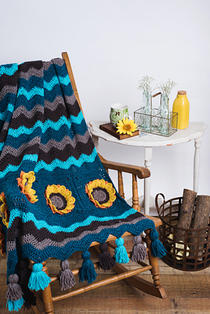 Sunflower Fields Forever Throw