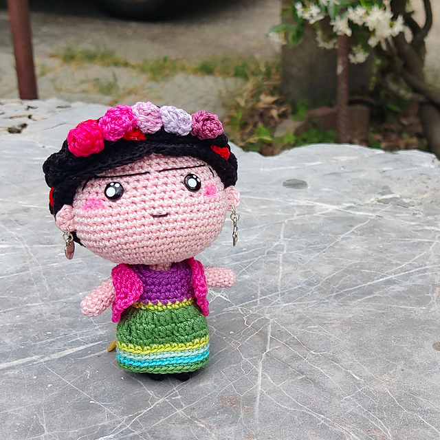 Frida Kahlo inspired Amigurumi