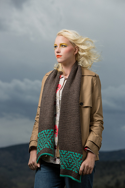 Neon Mosaic Scarf