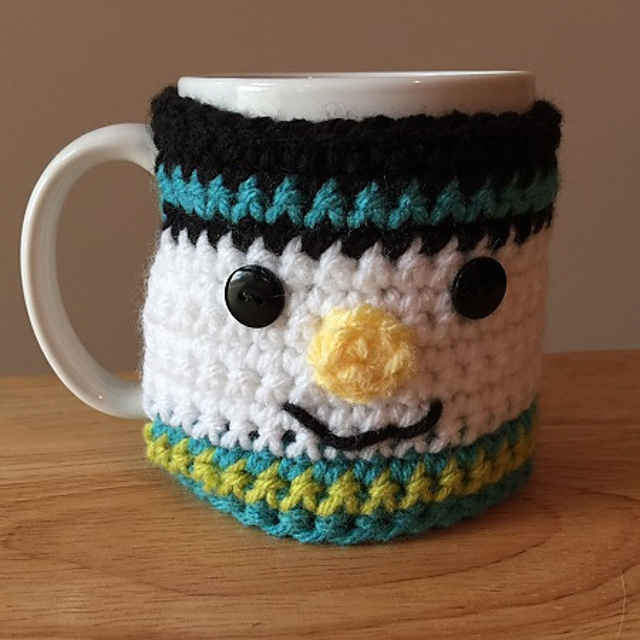 Snowman Coffee Cup Cozy