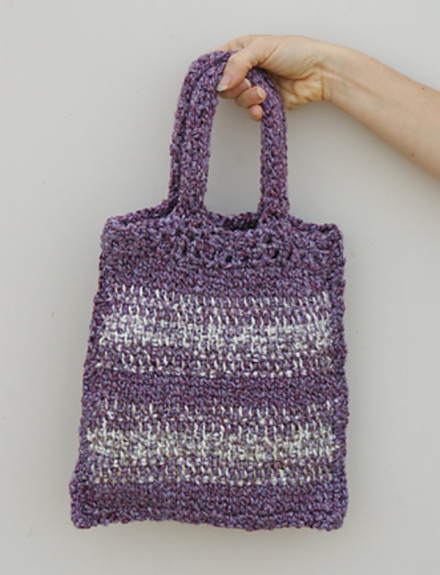Striped Crochet Bag