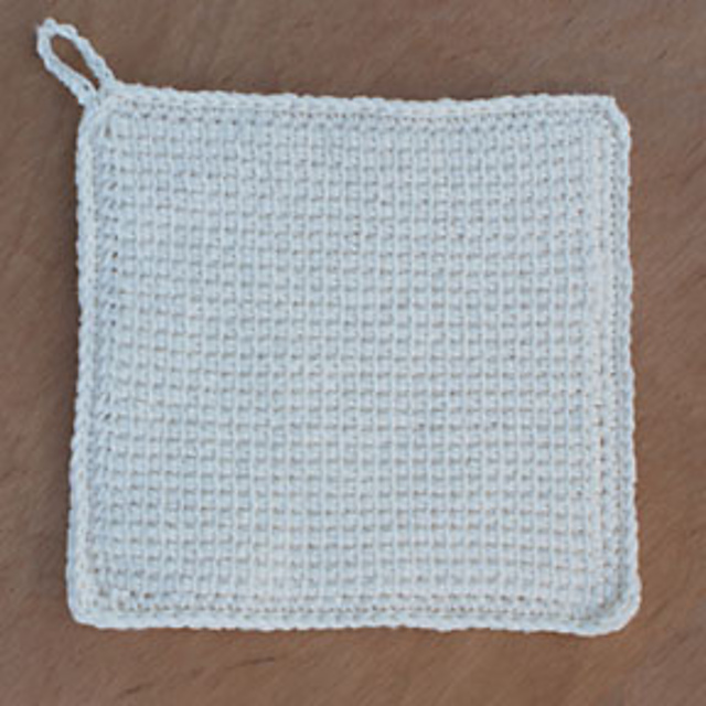 Easy Afghan Stitch Potholders