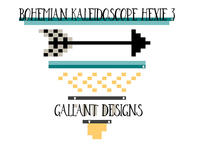 Bohemian Kaleidoscope  Hexie 3