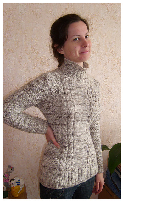 # 38 Kurzer Zopfpullover