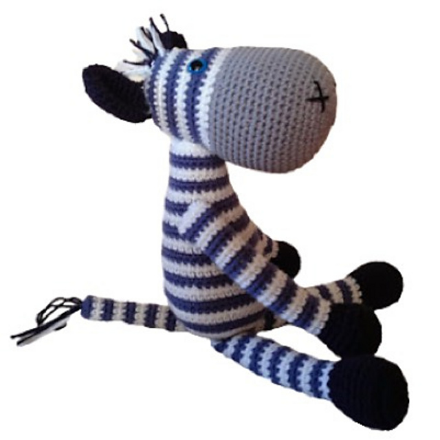 Cebra amigurumi