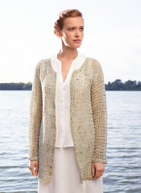 06 Gilet long au crochet