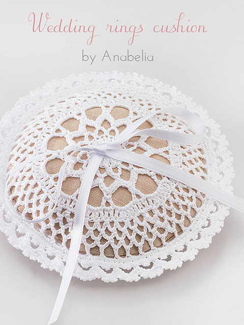 Wedding rings cushion