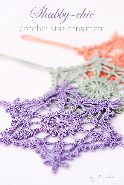 Shabby-chic star ornament