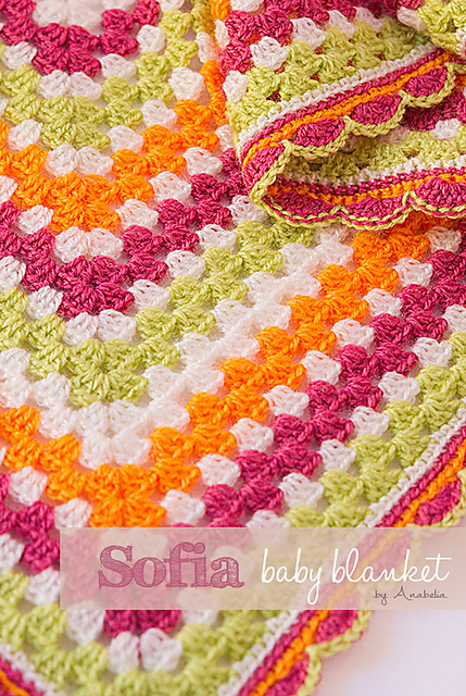 Sofia baby blanket