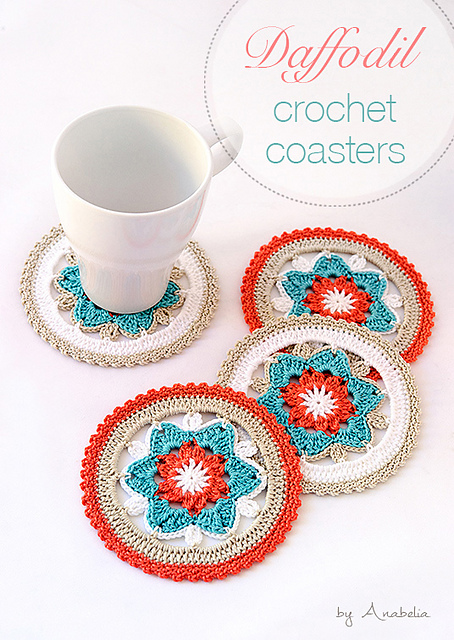 Daffodil coasters