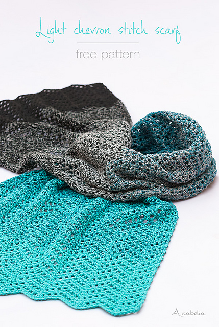 Light Chevron Stitch Scarf