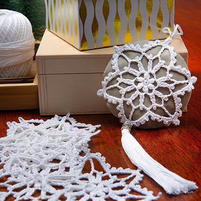 Crochet snowflakes