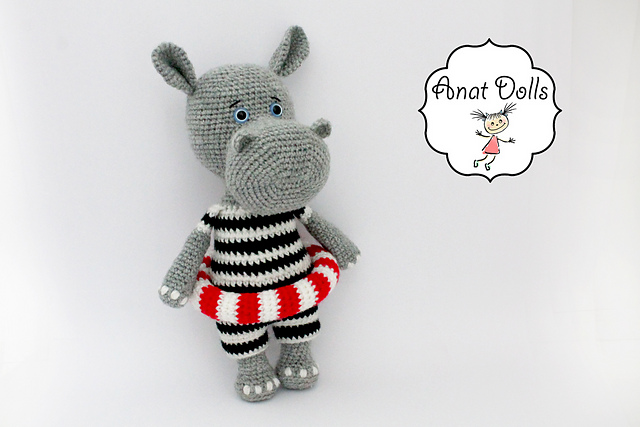 Amigurumi Hippo