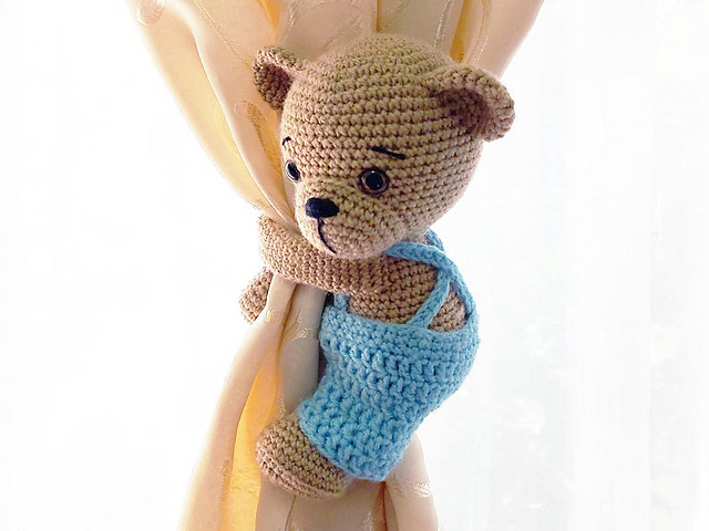 Bear Curtain Tiebacks
