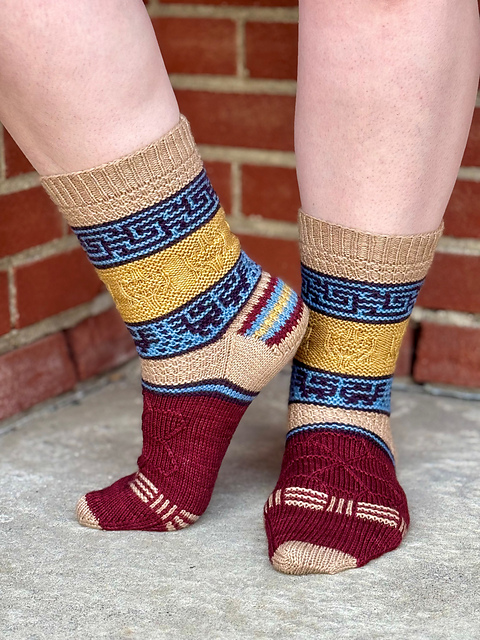 Roman Villa Socks