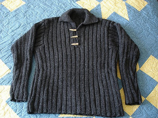 #10 Man's Zigzag Ribbed Pullover
