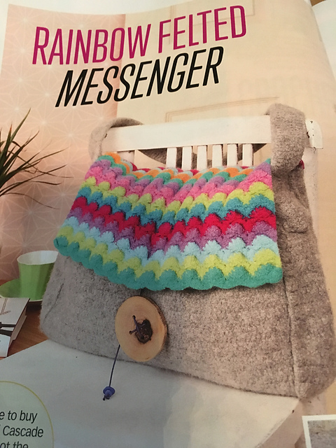 Rainbow Felted Messenger