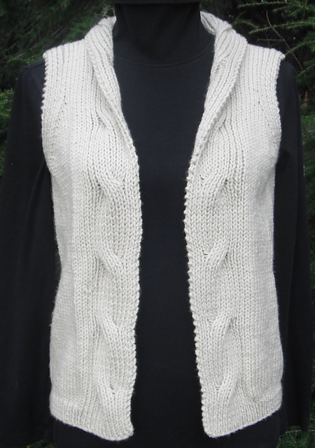 Reversible Cabled Vest