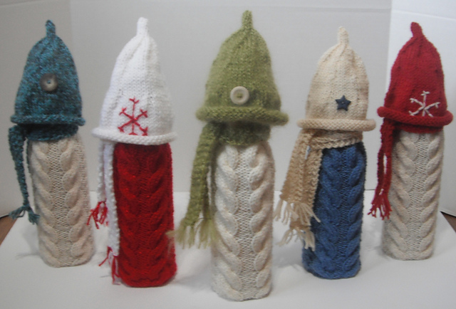 Holiday Wine Bottle Sweaters