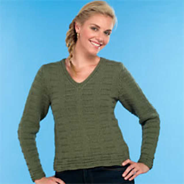 Garter-Banded Pullover