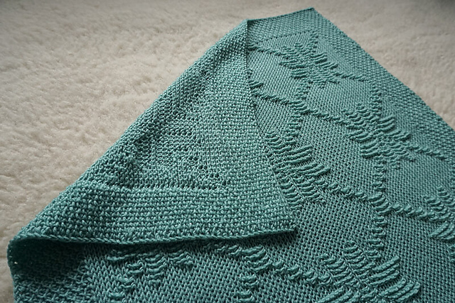 Frost flowers baby blanket