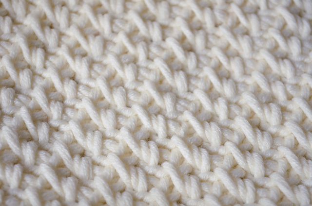 Asparagus stitch square