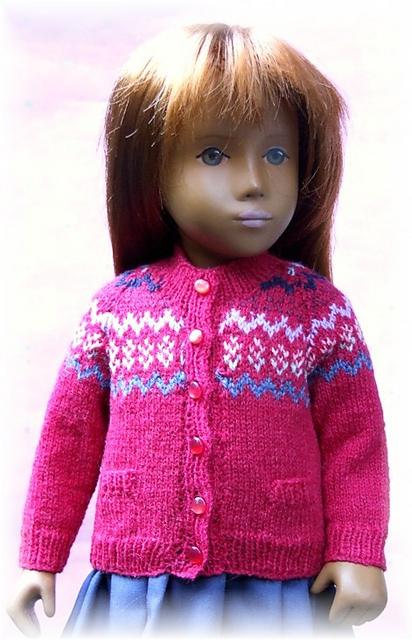 Fairisle Cardi For Sasha Dolls
