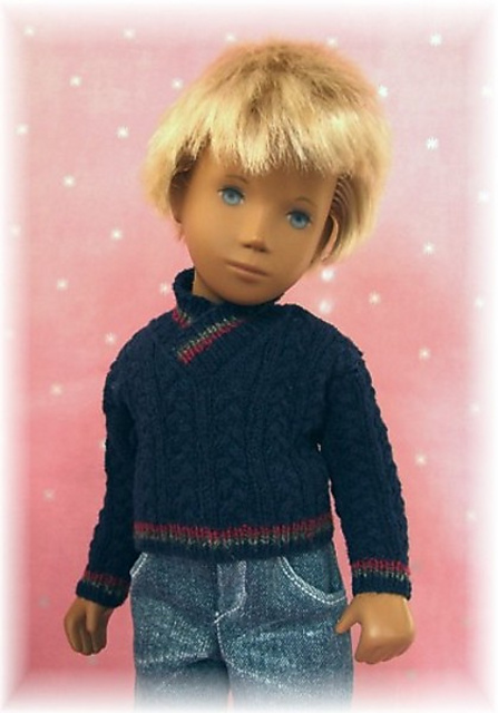 Cable Knit Sweater For Sasha Dolls