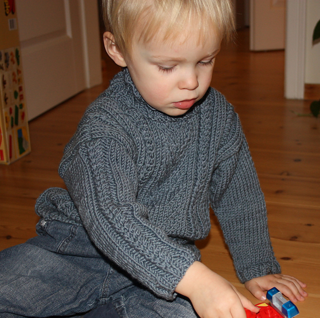 Cabled Turtleneck Sweater for Boys