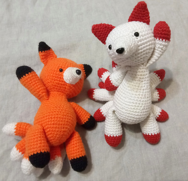 ※ゆな ※FOXEY ※2点お纏め ※ DIGITAL DOWNLOAD Crochet Amigurumi Pattern: Fuyuko the Kitsune - Etsy
