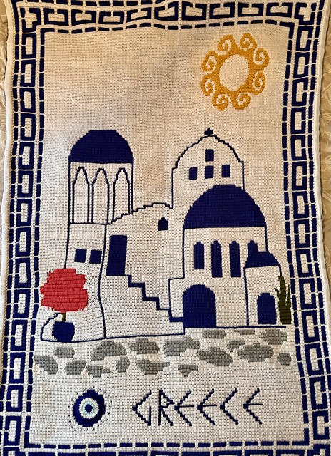 Santorini Sun Blanket