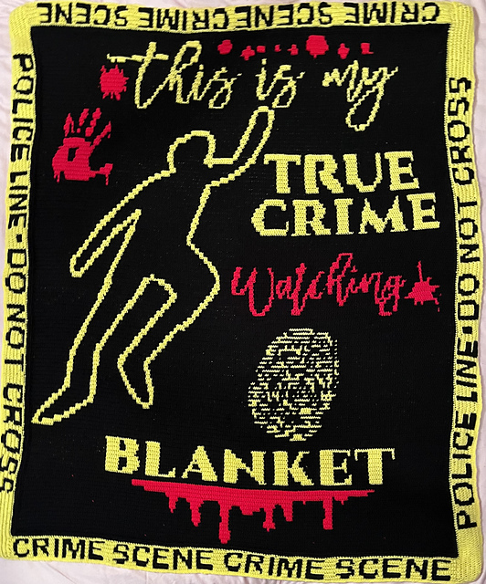 Ravelry True Crime Watching Blanket pattern by Angela Bolster