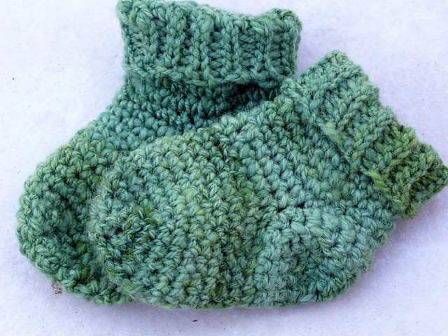 Handspun Baby Socks