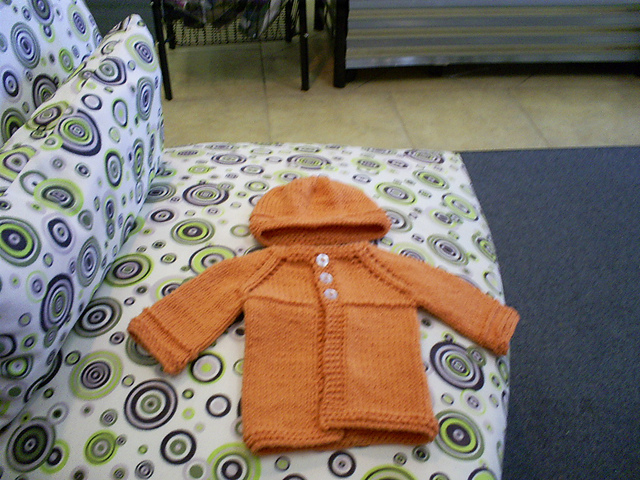 Basic Newborn Cardigan with matching Hat