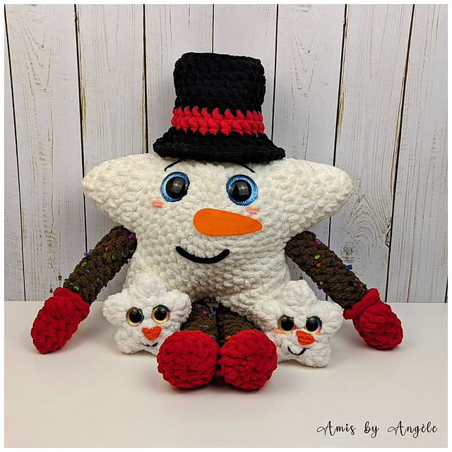 Snowman Winter Star and Babies
