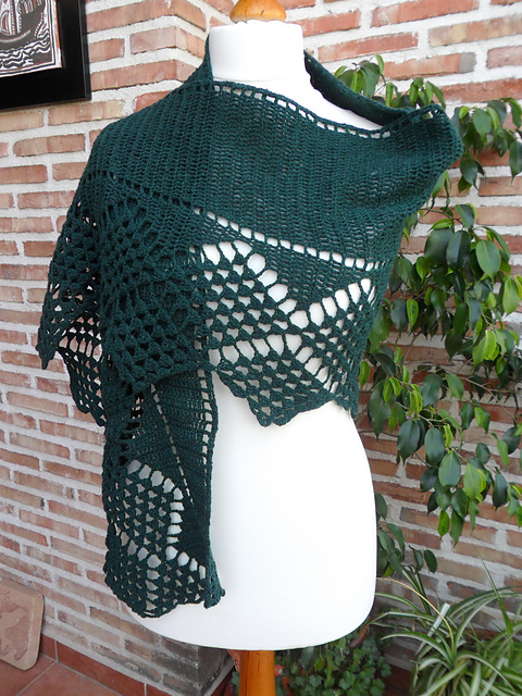Shawl Verdemar crochet