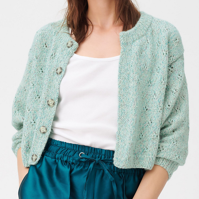 04 Jacke mit Ajourmuster